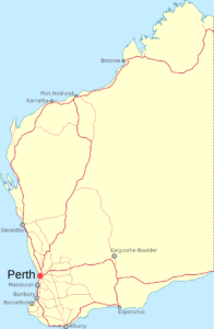 Mannwest Esperance Perth Kalgoorlie map